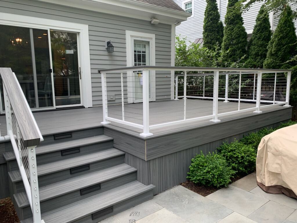 Custom deck construction — Green Grass Landscape, Chicago's western suburbs