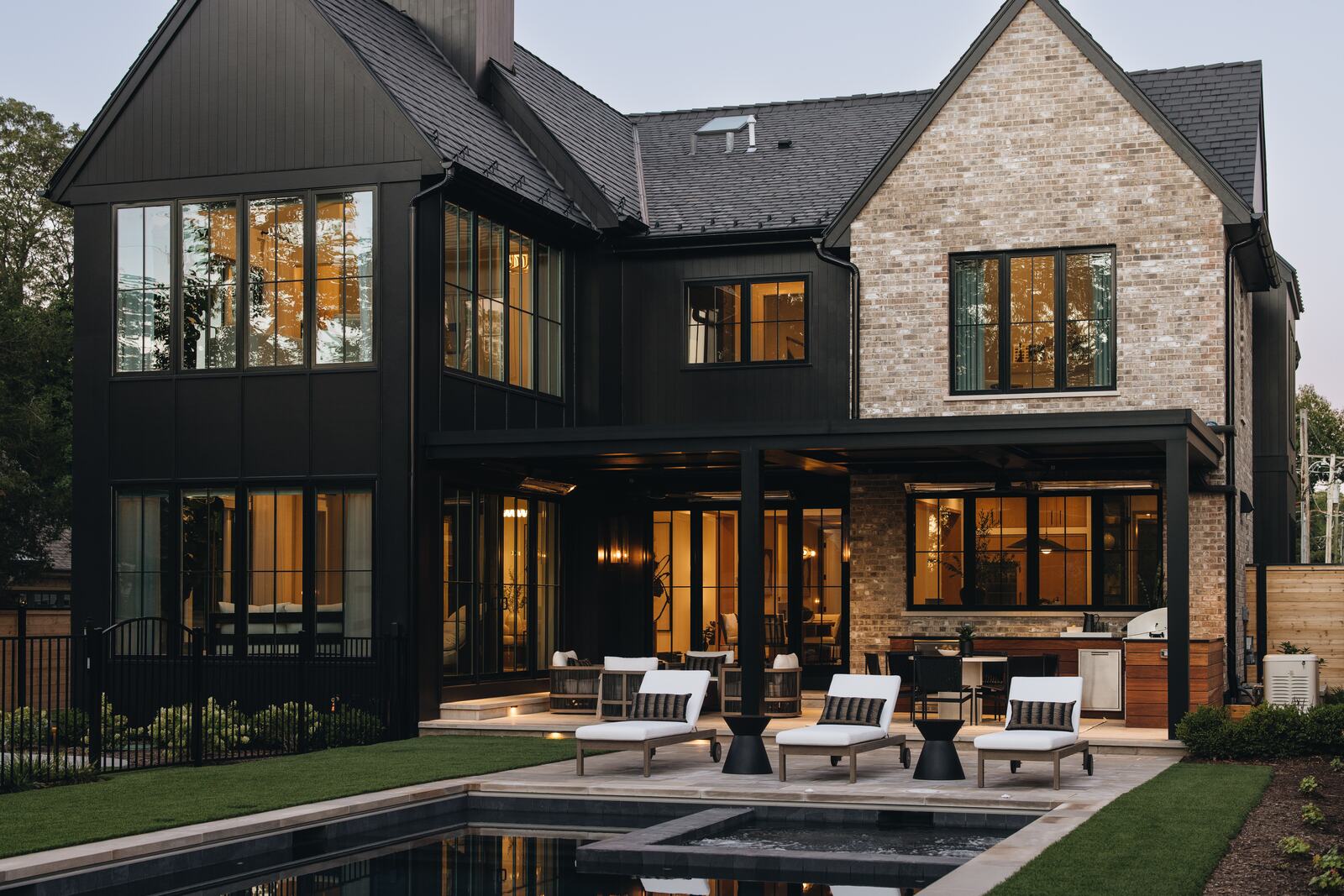 Outdoor lighting and audio installation — Green Grass Landscape, Chicago's western suburbs