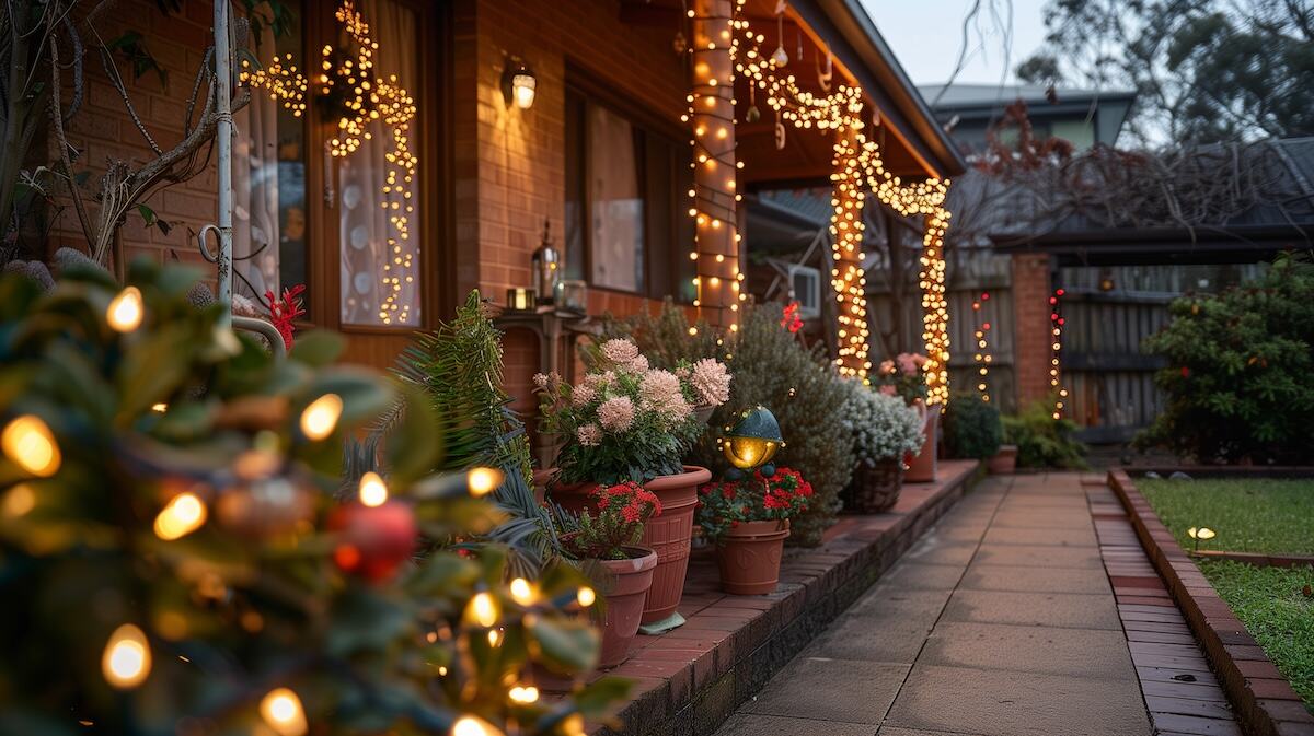 Holiday lighting and decor installation — Green Grass Landscape, Chicago's western suburbs